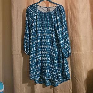 Copper Key girl's turquoise dress. size XL